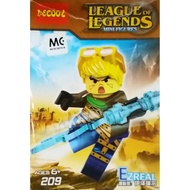 READY STOCK AND FAST DELIVERY DECOOL 209 LEAGUE LEGENDS EZREAL MINIFIGURE BUILDING BLOCK FOR COLLECT