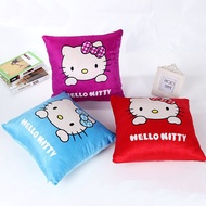 Hello Kitty Plush Square Throw Pillow Case Wedding Decorative Pillow Cover Pillowcase 17x17inch