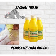 obat luka kucing - cairan antiseptik kucing anjing / pengering luka kucing rivanol 100 ml