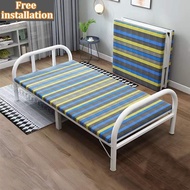 Foldable Bed Katil Lipat Single Bed Sofa Bed Frame Katil Single Besi Lipat Single Portable Office Nap Bed 单人折叠床架