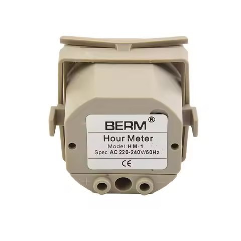 Industrial Hour Meter Timer Electric Time Counter 0 99999H59M AC 220 240V Stable Structure Reliable