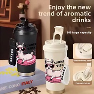 TERMOS Llama Animals Cutie Tumbler Coffee Stainless Steel CUP 500 ML Vacuum Mug Thermos Coffee Cup C