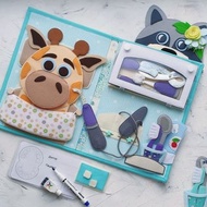 學習刷牙，毛氈醫學教育套裝，蒙特梭利軟書