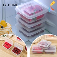 LY-HOME Cheese Slice Storage Box Kitchen Transparent Half Open Fruit Vegetable Storage Box