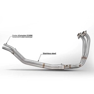 Suitable for Aprilia RS457 Motorcycle Modified Exhaust Pipe Front Section Middle Section Elbow Exhau