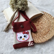 HP Bag HK Characterhp Cute Sling Bag/ Children's Knitted Sling Bag Character