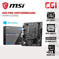 MSI Pro H610M-E DDR4 LGA1700 H610 Mirco-ATX Motherboard
