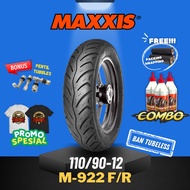 MAXXIS M922 TIRE - 110/90-12 / 110-90-12 TUBELESS TIRE/ 110/90-12 SCOPPY MOTORCYCLE TIRE TIRE/ HONDA