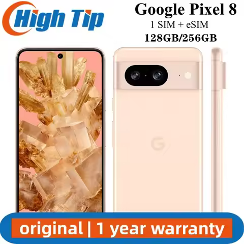 Unlocked Original Google Pixel 8 5G Google Tensor G3 8GB RAM 128GB/256GB ROM 50MP 12MP 6.2" NFC eSim