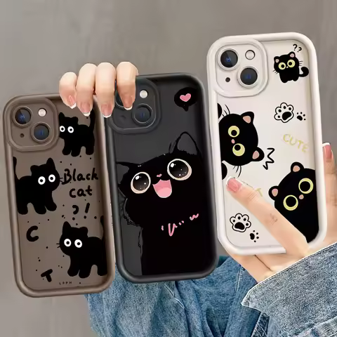 Cute Black Cat Casing For Huawei Honor 400 Lite Pro 90 Lite X9D X8C X8A X6A X7A X7B X7D MAGIC 8 7 6 