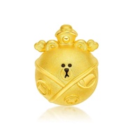 CHOW TAI FOOK LINE FRIENDS Collection 999 Pure Gold Charm - Brown R26821