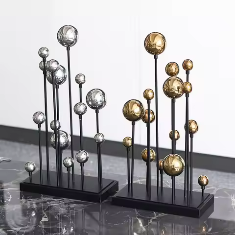 Light Luxury Art Balloon Group Sculpture Home Decoration Living Room Study Desktop Foyer Decoration 