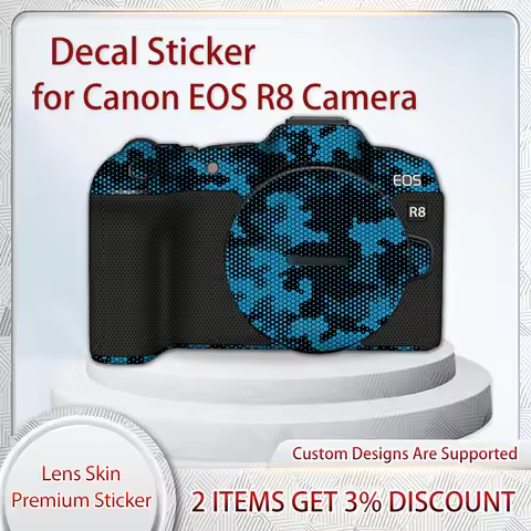 EOS R8 Skin Wrap Covered for Canon EOS R8 Camera Skin Decal R8 Decal Skin Protective Film Cover Film