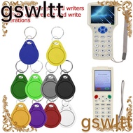 GSWLTT 10pcs NFC Tag Changeable RFID Keyfobs Key Card