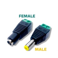 Male female dc socket