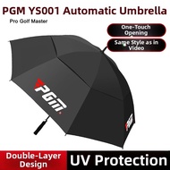 PGM GOLF | Foldable 4-Wheel Golf Trolley Cart with Hand Brake and Accessory Holders