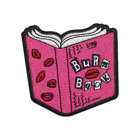 Mean Girls Burn Book Meme Fun Quote Velcros Tactical Patch Badge Embroidered Sticker Hook Loop DIY C