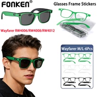 Fonken Smart Glasses Frame Sticker Compatible for Rayban Meta Wayfarer RW4006/RW4008/RW4012