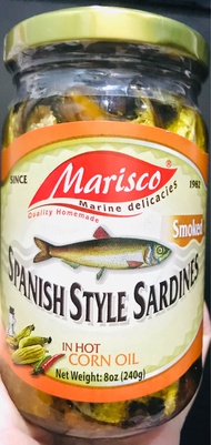 Marisco Smoked Spanish Sardines in Hot Corn Oil 240g