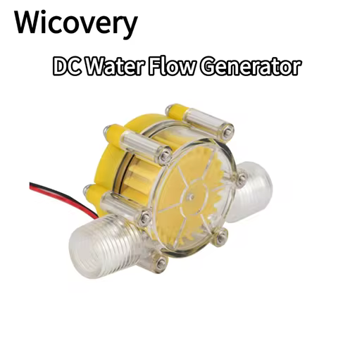 DC 5V 12V 0-80V Micro Hydro Generator Turbine Flow Hydraulic Conversion Water Flow Generator Energy 