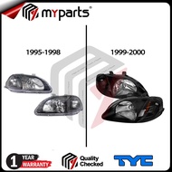 TYC Honda Civic EK S04 SO4 1995-2000 (Smoke) Head Lamp Headlight Front Lamp (Set LH Left + RH Right)