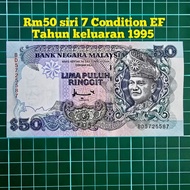 (A124) rm50 siri 7 duit kertas lama duit syiling lama rm50 lama barang antik barang lama mata wang l