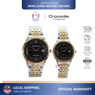 Crocodile CR5425.126 CR5425.326 Analog Japan Quartz Stainless Steel Jam Couple Watches 100% Original