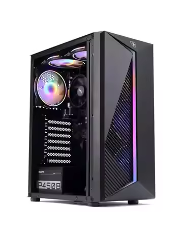 QUALITY NEW MXZ Gaming PC Desktop Computer, AMD Ryzen 5 5600G,500GB NVME,16GB DDR4 AA
