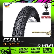 TAYAR KOMBO VIVA TYRE FT281 3.50-8 WITH ORS TUBE 350-8