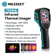 Mileseey กล้องถ่ายภาพความร้อน IR TR256B TR256E 256*192 ความละเอียด 7 จานสีพร้อม 2MP Visual Light 25H