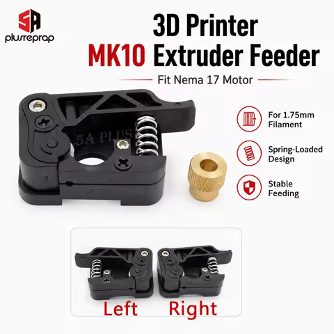 MK8 MK9 MK10 Extruder Feeder Upgraded Fit Nema 17 Motor 1.75mm / 3.0mm Filament Accessory 3D Printer