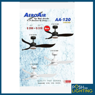 AeroAir DC Ceiling Fan AA120 - installation options available