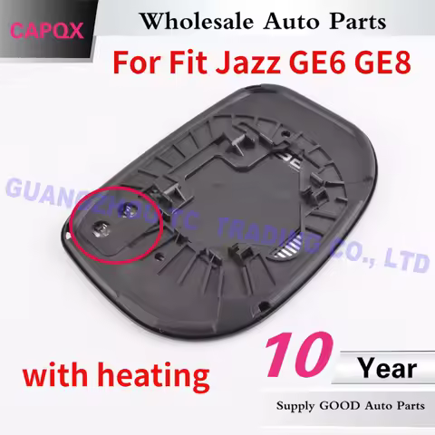 CAPQX Side Rearview Mirror Glass mirror lens with Heating For Fit Jazz GE6 GE8 2009 2010 2011 2012 2
