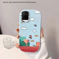 Softcase For Vivo Y21 Y21S Y21T Y33S Y33T Y21G Y21e Y21a T1X 4G Game Mario Back Cover Case Soft Orig