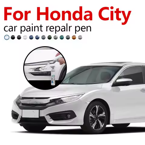 Paint Repair Pen Touch Up Scratch Remover DIY Auto Accessories Black White For Honda City 1981-2025 