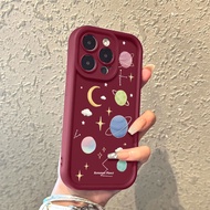 SS0101 Planet moon for case oppo A3X A3 A3s A16 A18 A38 A60 A54 A5s A15 A17 A17k A53 A57 A77s A5 202