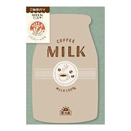 日本 Wa-Life 紙製麵包系列 牛奶瓶造型信封信紙組/ 咖啡