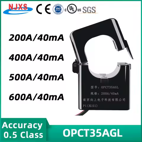 NJXSE Split Core Current Transformer OPCT35AGL Clamp CT AC 100A 200A 300A 400A 500A 600A / 40mA 50mA
