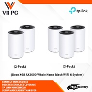 TP-LINK Deco X68 AX3600 Tri Band Gigabit OFDMA MU-MIMO WiFi 6 AI-Driven Whole Home MESH Wifi System (Supports IPTV)