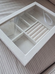 jewellery box 玻璃绒面 首飾 收納盒