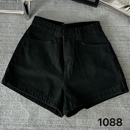 Quần Đùi Jean Nữ Bigsize ESHOP Quần Short Jean Nữ Form Rộng Lưng Trơn Có TúiThời Trang Bigsize M1088