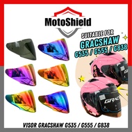 [READY STOCK] Visor Gracshaw for Helmet Gracshaw G535 / G555 /G838 Visor Demon Slayer Biker Gear