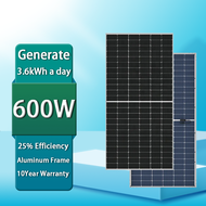 qualfull 600W/650W solar panel Generate 3.6kwh/4kwh per day Monocrystalline solar panel