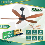 42/ 52 Inch Ceiling Hanging Fan Remote Living Room Fan Large Hanging Propeller Fan