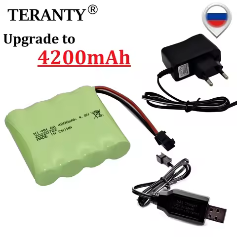 4.8v 4200mah AA Battery Or Charger For Rc toys Cars Tanks Robots Boats Guns Ni-MH AA 4.8v Rechargeab