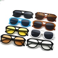 NEEDWAY Sunglasses Vintage Fashionable Polygon Glasses Frame Vision Care UV400 Pilot Style Korean Polygon Eyewear