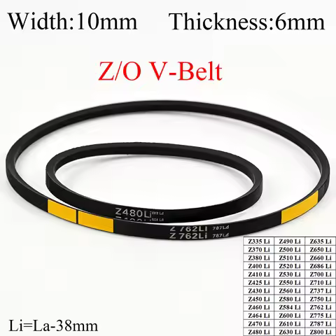 Z/O Z O 335/370/400/500/600/700-800Li Rubber Banded Cogged Wedge Machine Timing Drive Classical V-Be