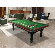 228x128x82cm 7ft Feet Kaki American Pool Snooker Table MDF Hardboard Style Home Commercial Entertain