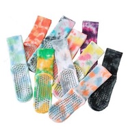 🇯🇵日本直送🇯🇵 outlet 剪牌款 本土品牌 春夏季女生專業健身運動普拉提防滑瑜伽襪純棉扎染中筒襪👉🏻🔟種款式👈🏻