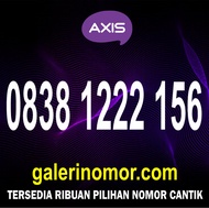 Nomor Cantik Axis 11 Digit Axiata Prabayar Support 4.5G Jaringan XL Nomer Kartu Perdana 0838 1222 156